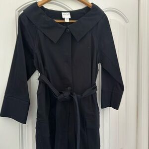 Kate Hill dark navy belted jacket. Size 10